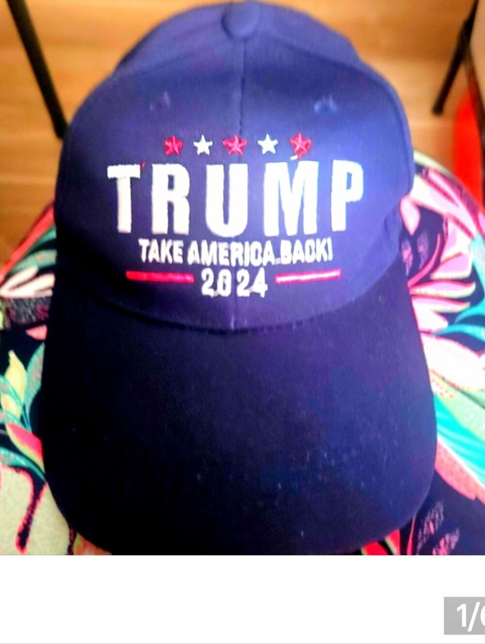 Trump Hat 2024 Take America Back Blue Red White